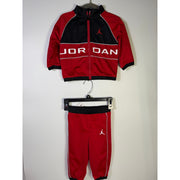 Jordan Baby Boys 2-Piece Tracksuit Jacket Pants Red Black 12M NWT