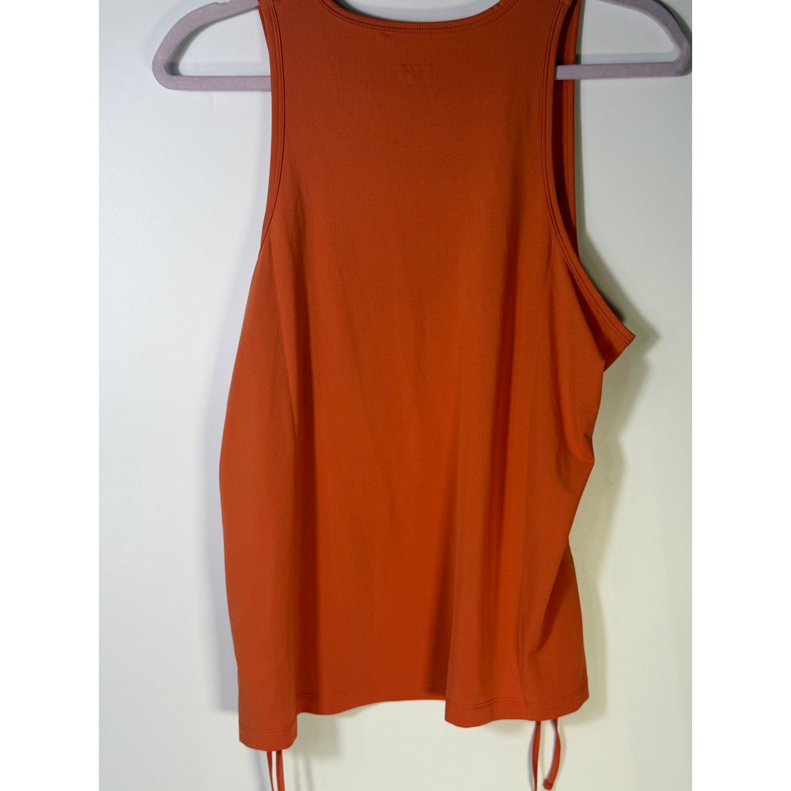 Helly Hansen Women's Active Tank Top XL Orange Sleeveless Drawstring Hem New