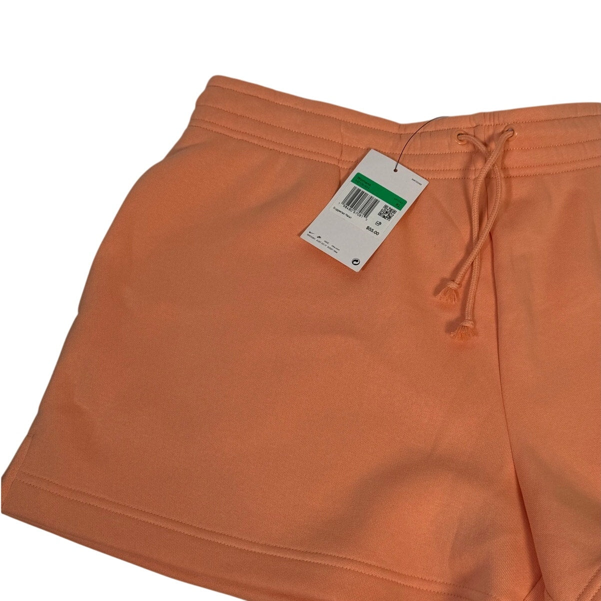 Nike Women’s Fleece Drawstring Shorts Peach Orange Size XL