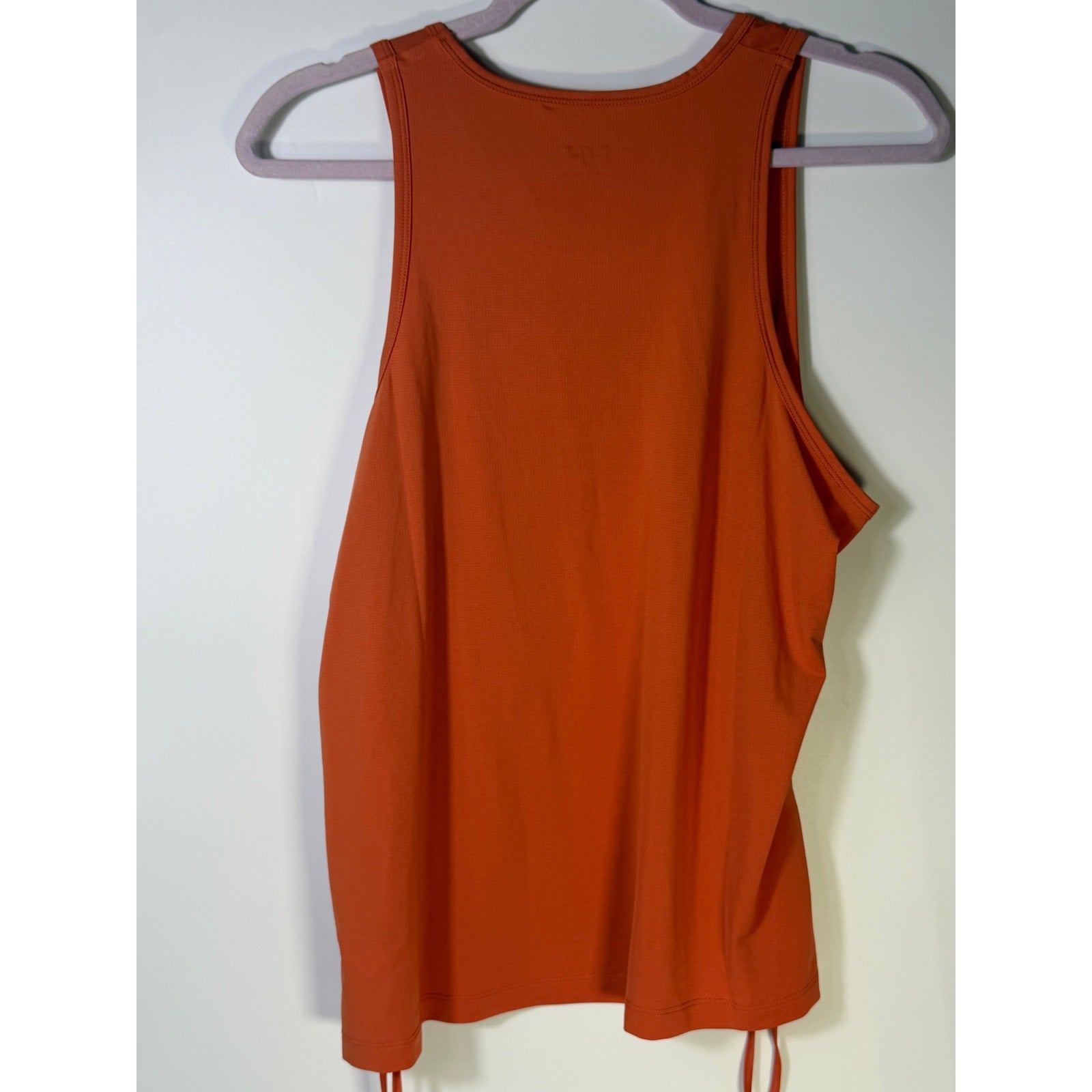 Helly Hansen Women's Active Tank Top XL Orange Sleeveless Drawstring Hem New