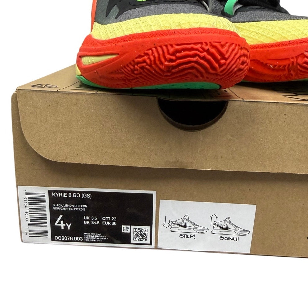 Nike Kyrie 8 GO Basketball Shoes (GS) – Black / Lemon Chiffon – Grade School 4Y – DQ8076-003 – NIB