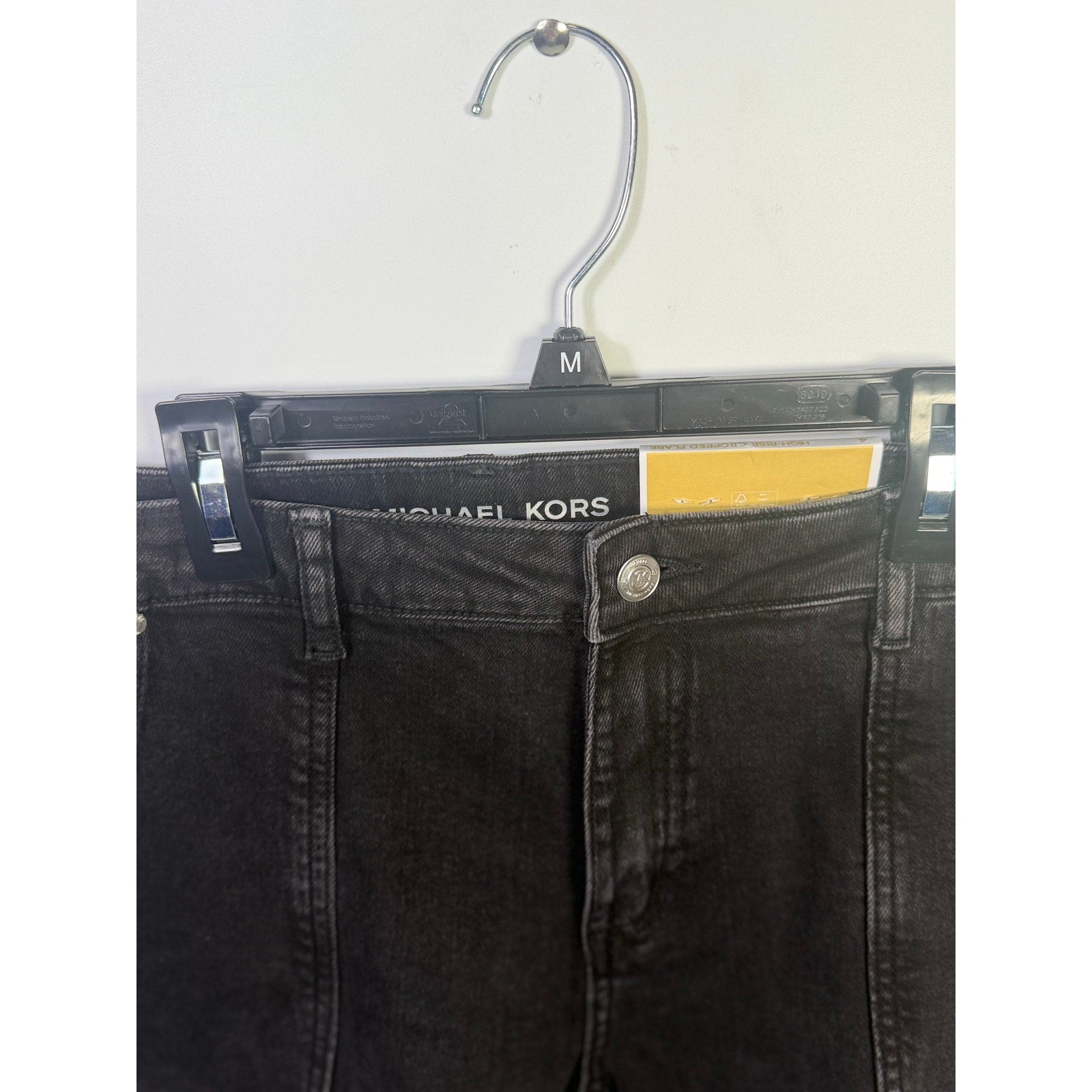 MICHAEL Michael Kors Women’s Selma Cropped Flare Jeans Washed Black Size 4