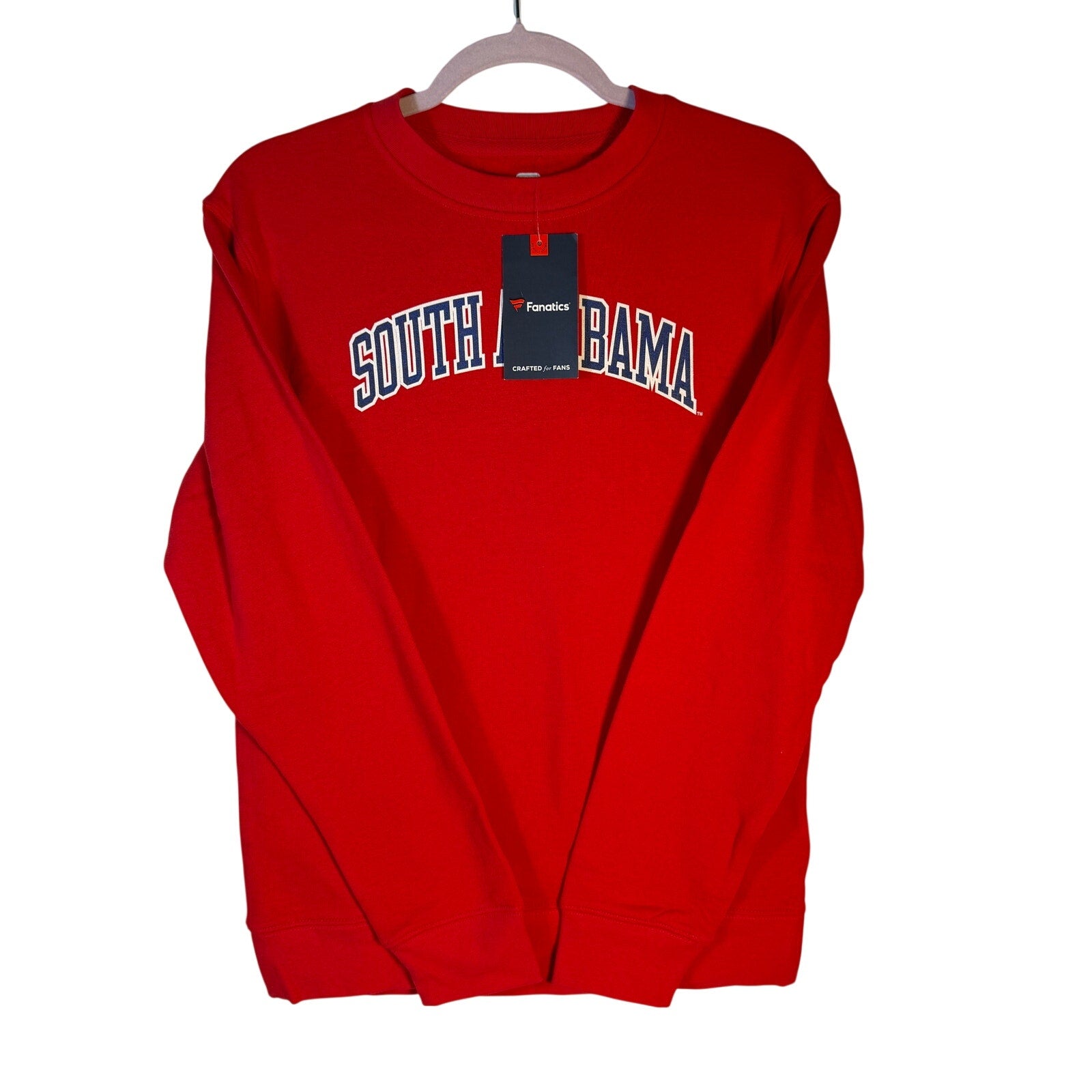 South Alabama Jaguars Crewneck Sweatshirt – Men's Small – Red – New with Tags