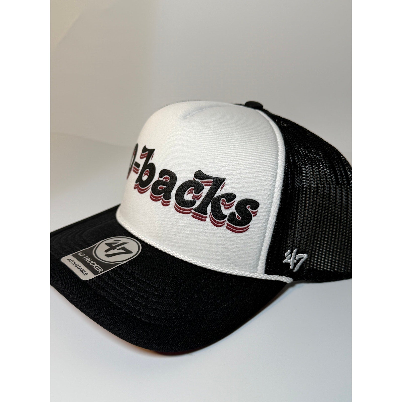 '47 D-backs Arizona Diamondbacks Trucker Hat Black White Adjustable NWT