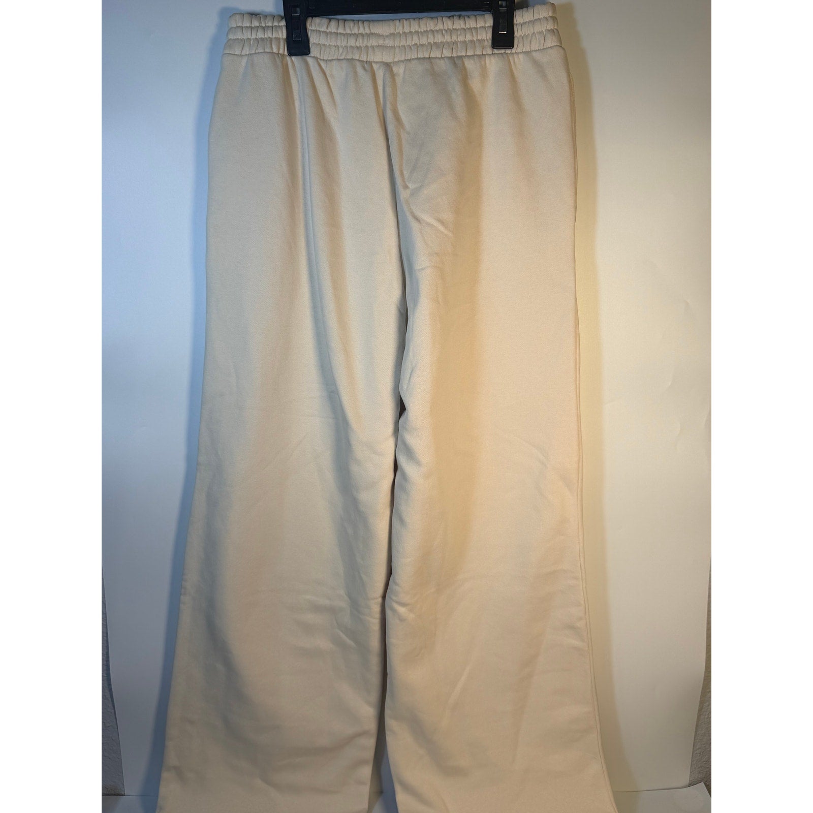 Adidas Originals Cherry FL Pant Women's Medium Wonder White Wide Leg Sweatpants