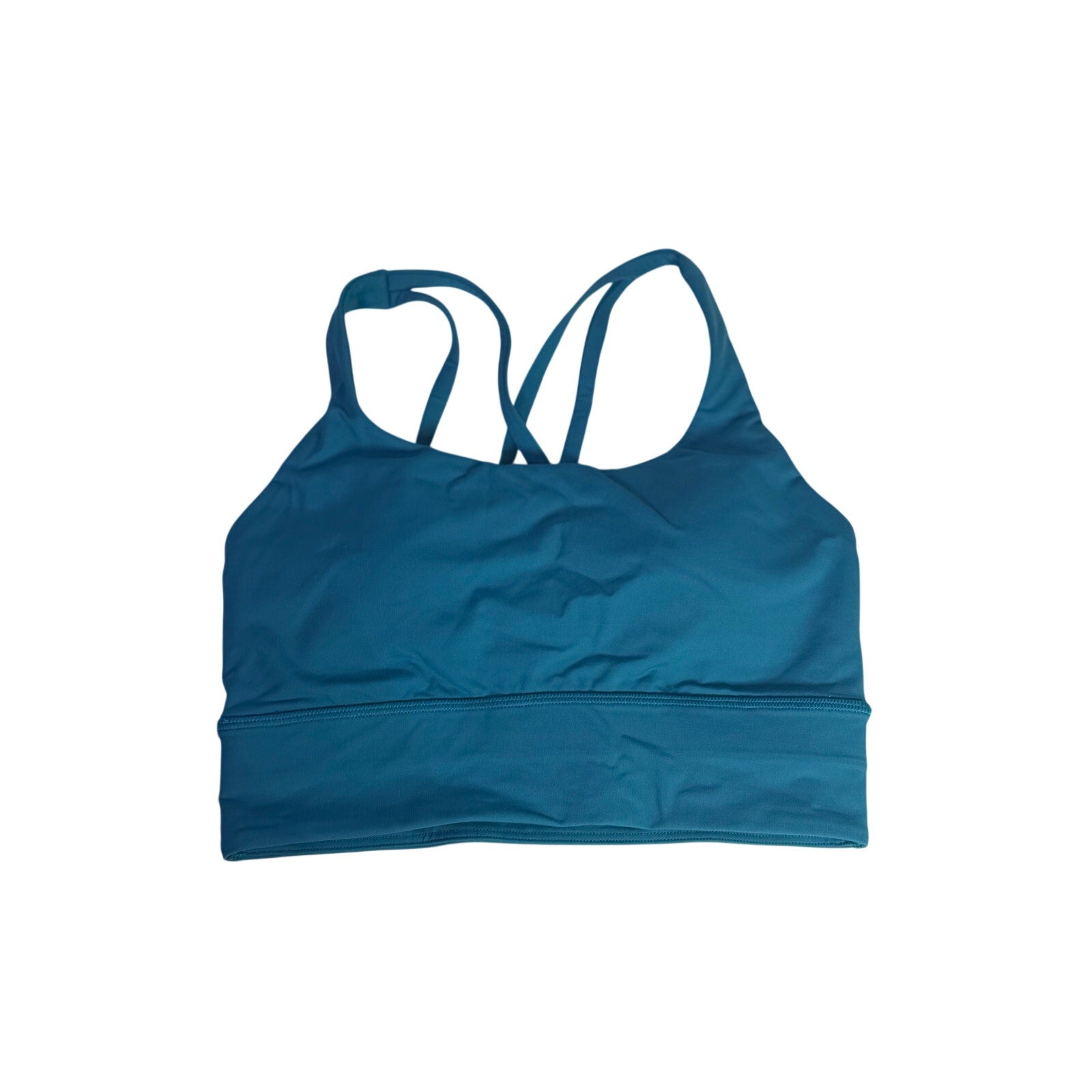 Lululemon Women’s Strappy Longline Sports Bra Teal Blue Size 4