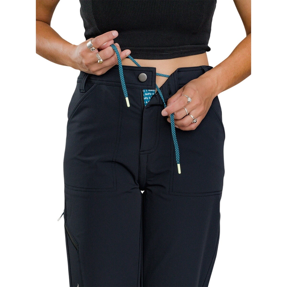 NWT Gnara Go There Pants – Women’s Size 00 – Black – GoFly® Zipper