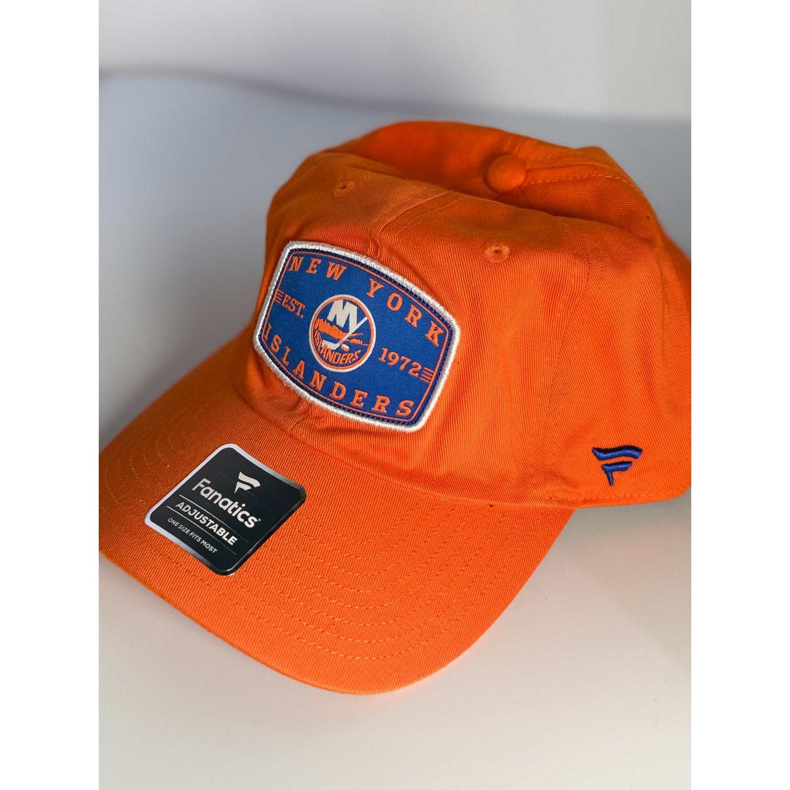 Fanatics New York Islanders Adjustable Hat Orange Dad Cap One Size NWT