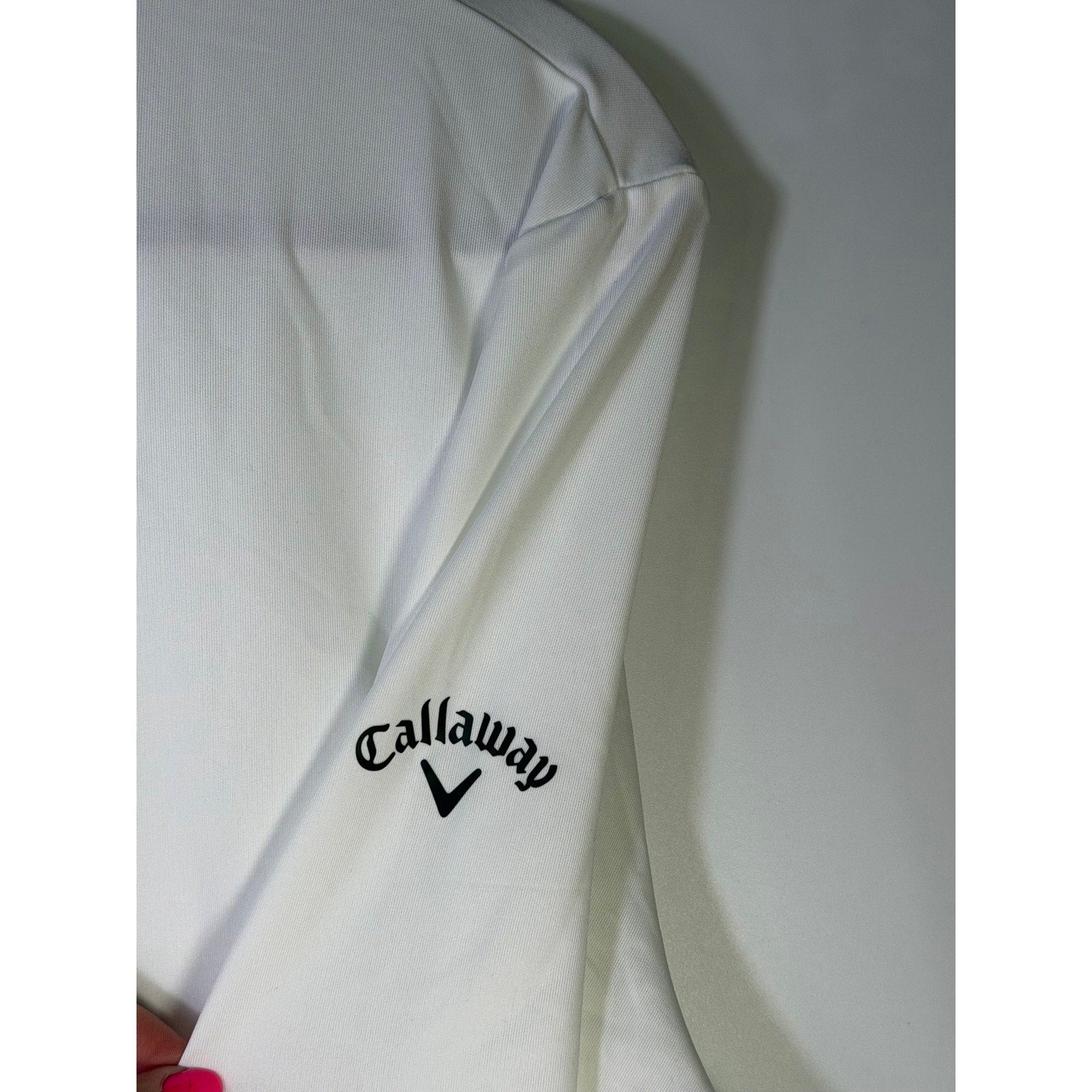 Callaway Women’s Opti-Dri Quarter Zip Golf Pullover White Size L NWT