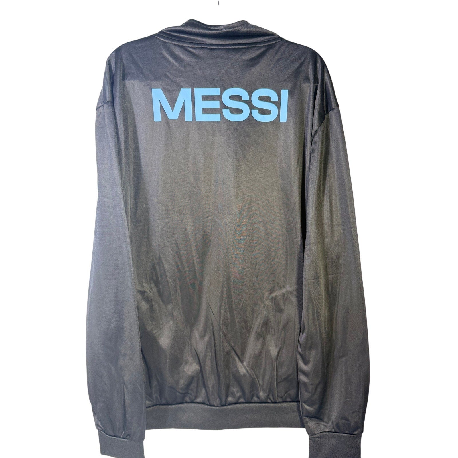 AFA Argentina Messi #10 Full Zip Track Jacket Black Blue Official Product XL NWT