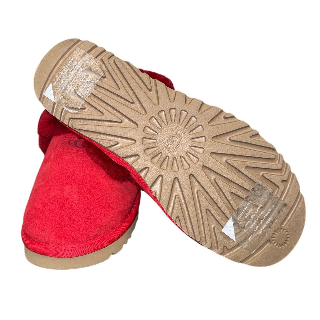 UGG Samba Red Slipper Women’s 9 NWOT | Cozy Shearling Indoor Outdoor Mule