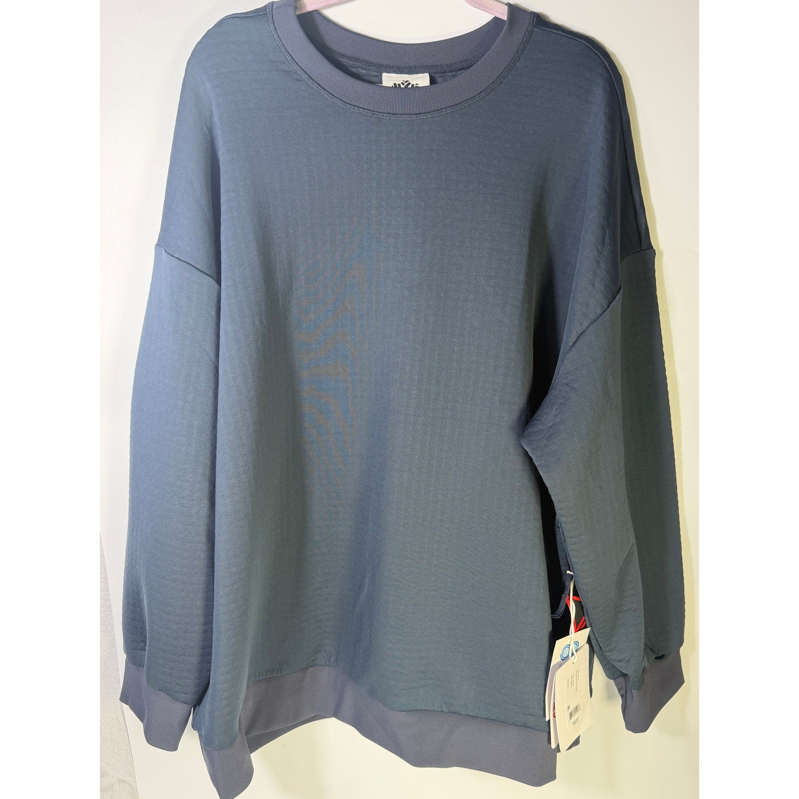 Obermeyer Explorer Tech Crew Pullover Sweatshirt Women's 2XL Blue Nights NWT
