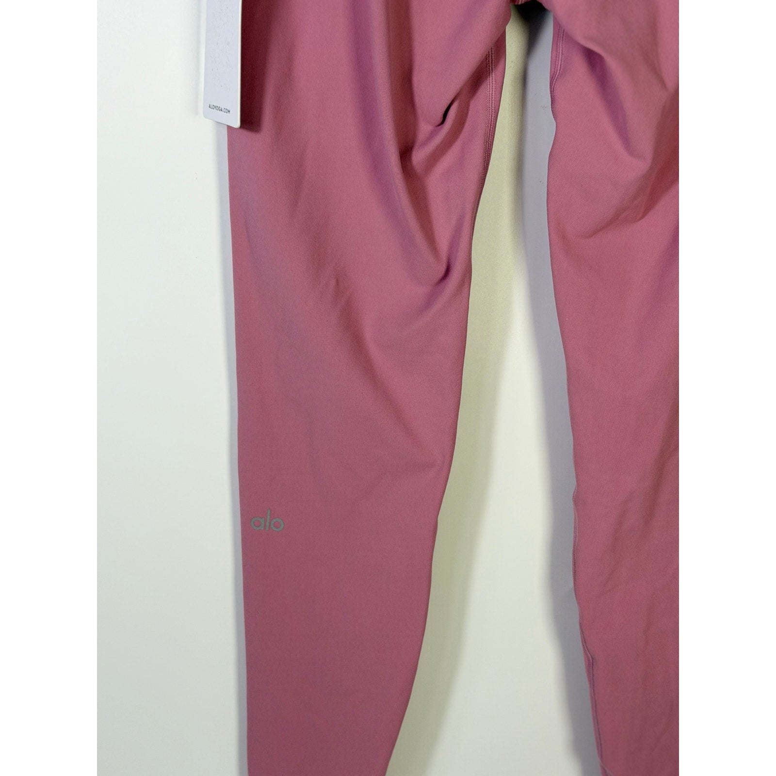 Alo Yoga 7/8 High-Waist Airbrush Leggings Pink Wild Rose Women's L NWT