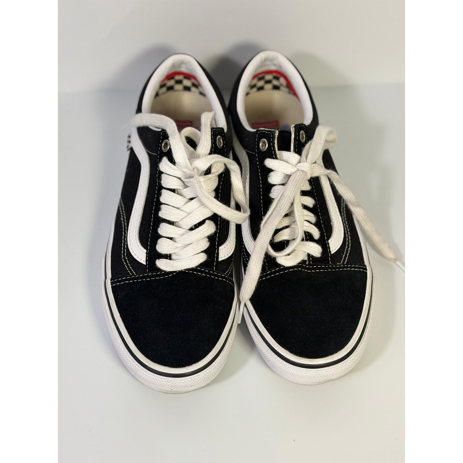 Vans Old Skool Black White Low Top Skate Sneakers Unisex Lace Up Casual