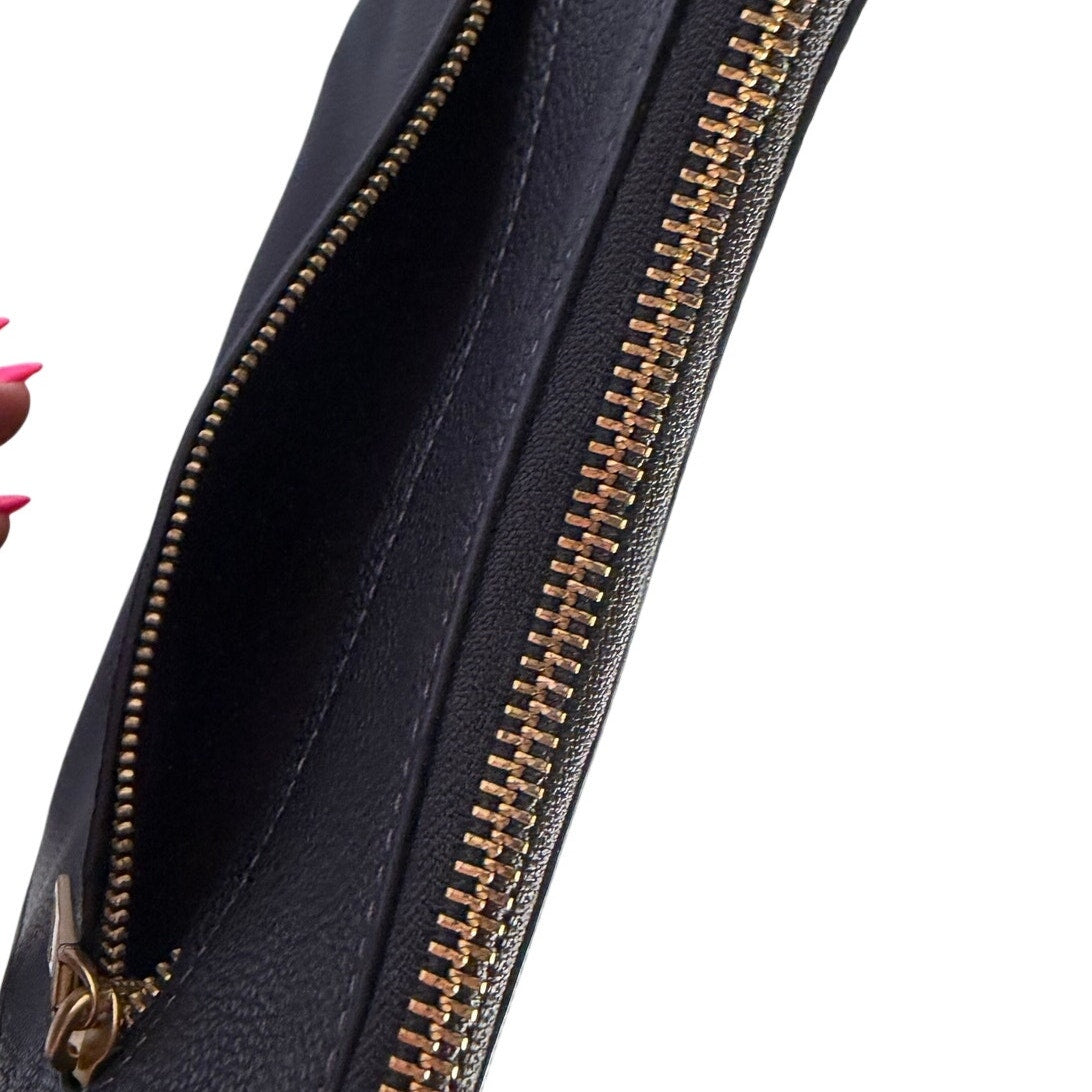 Coach Women’s Black Pebbled Leather Crossbody Shoulder Bag Gold-Tone Hardware