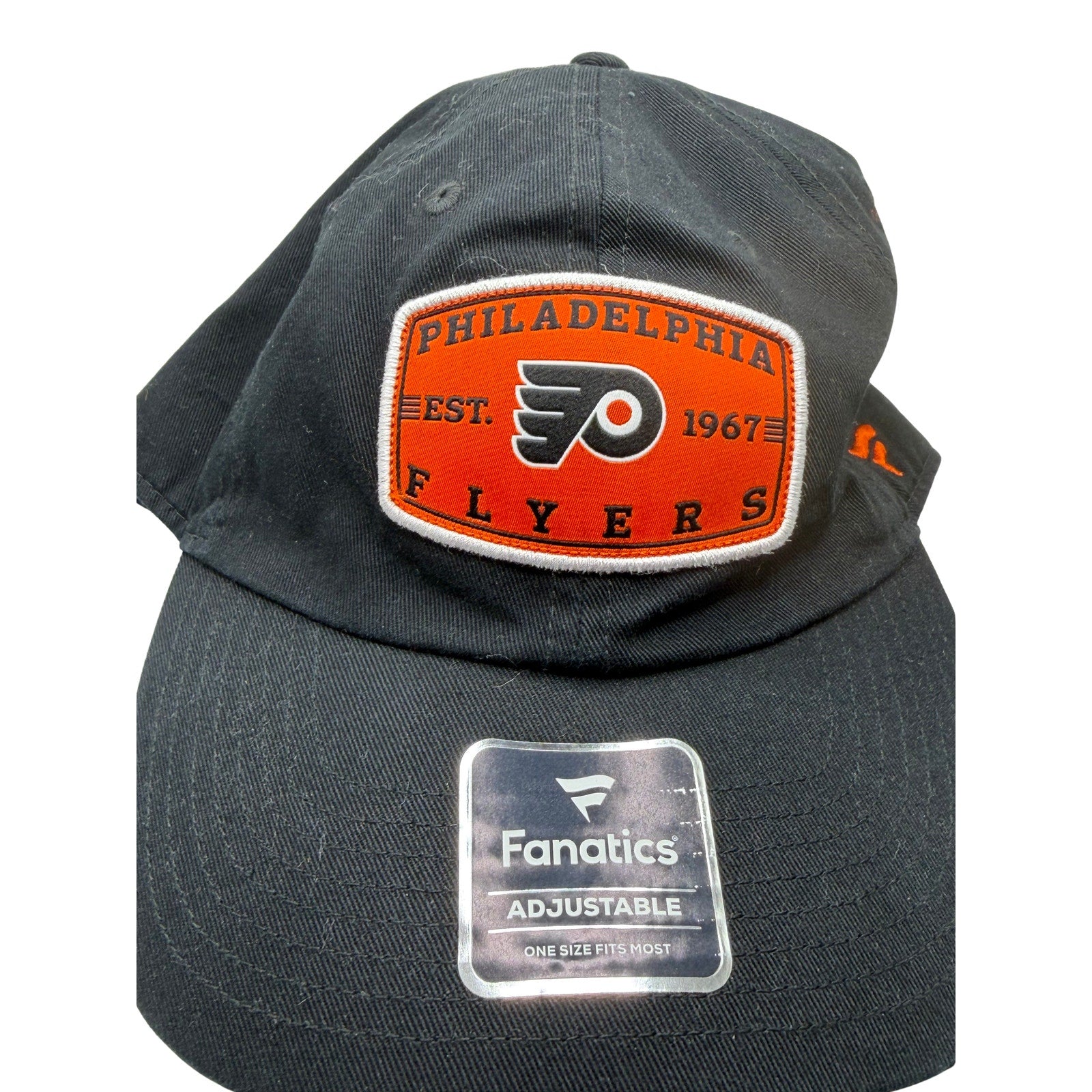 Philadelphia Flyers NHL Fanatics Black Adjustable Hat Cap One Size NWOT