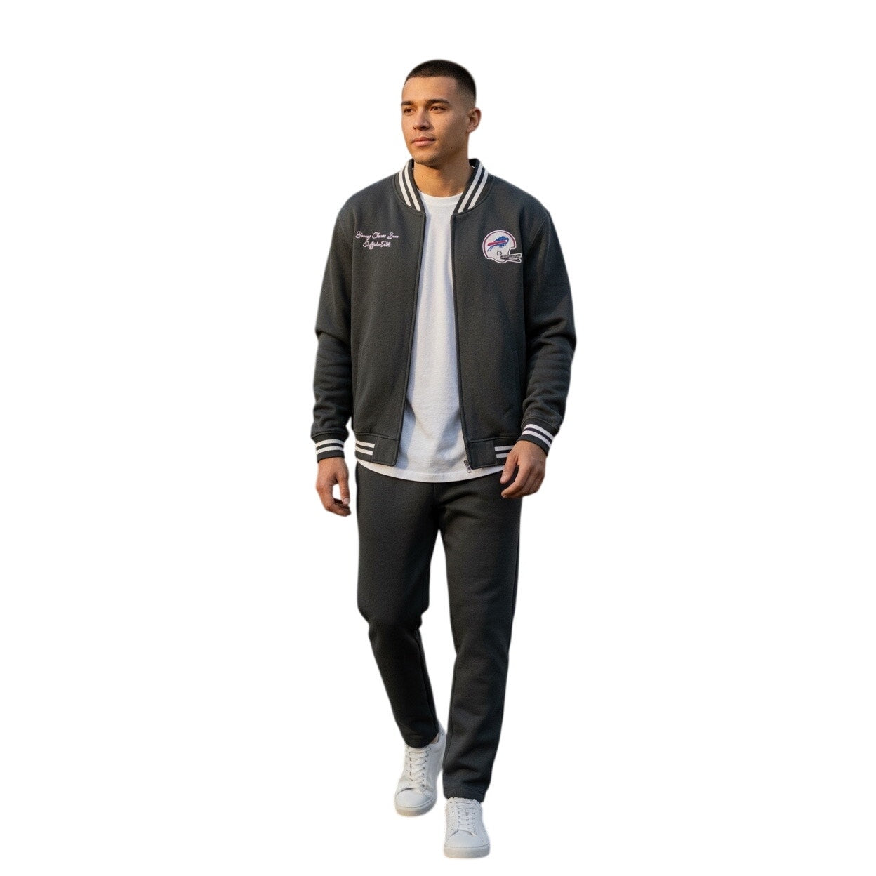 NWT Stoney Clover Lane x ’47 Buffalo Bills Camden Track JacketSize: XXL | Retail: $200