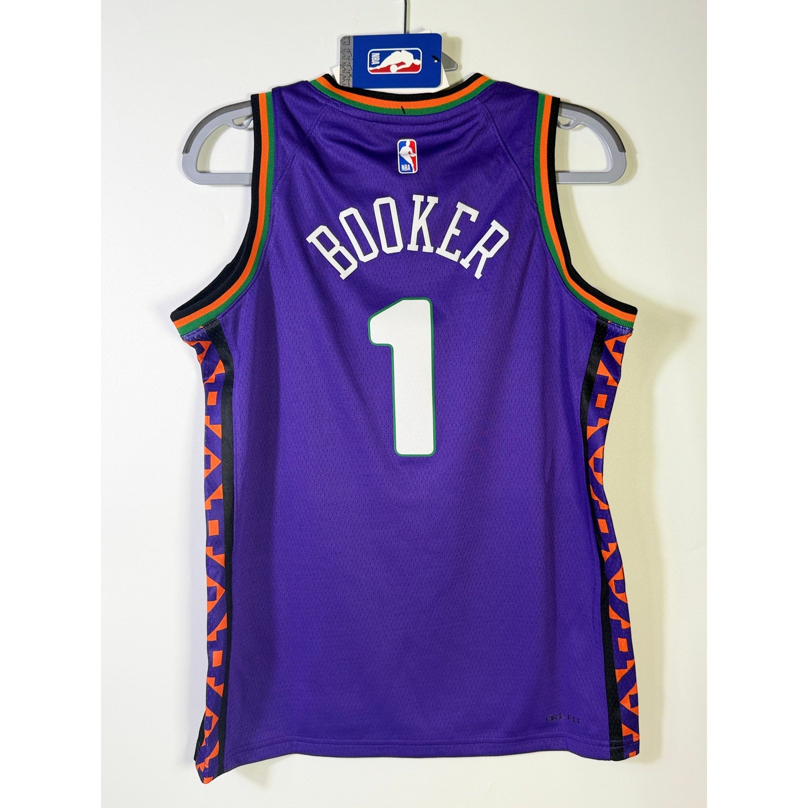 Nike NBA Phoenix Suns Devin Booker #1 City Edition Swingman Jersey Youth M 10/12 NWT