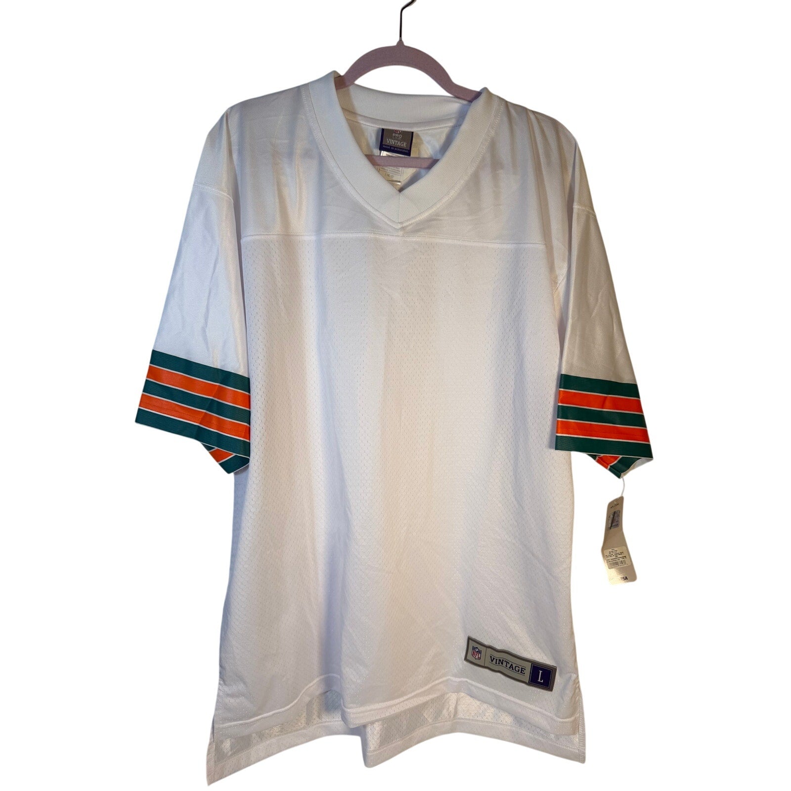 NFL Pro Line Miami Dolphins Hall of Fame Jersey Men's Large White NWT