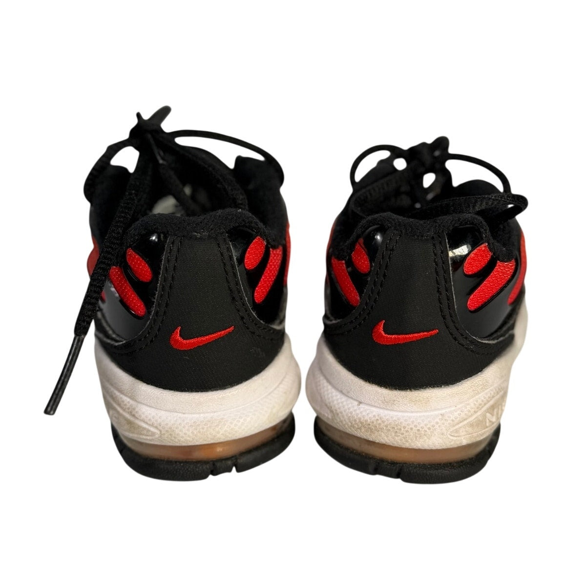 Nike Air Max Orange Red Black Lace-Up Athletic Sneakers Pre-Owned Size 5C