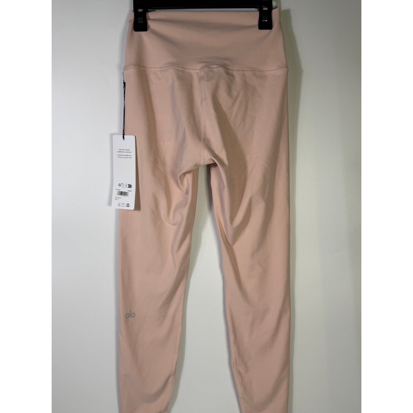 Alo Yoga 7/8 High Waist Airbrush Leggings Pink Quartz Women's Small NWT