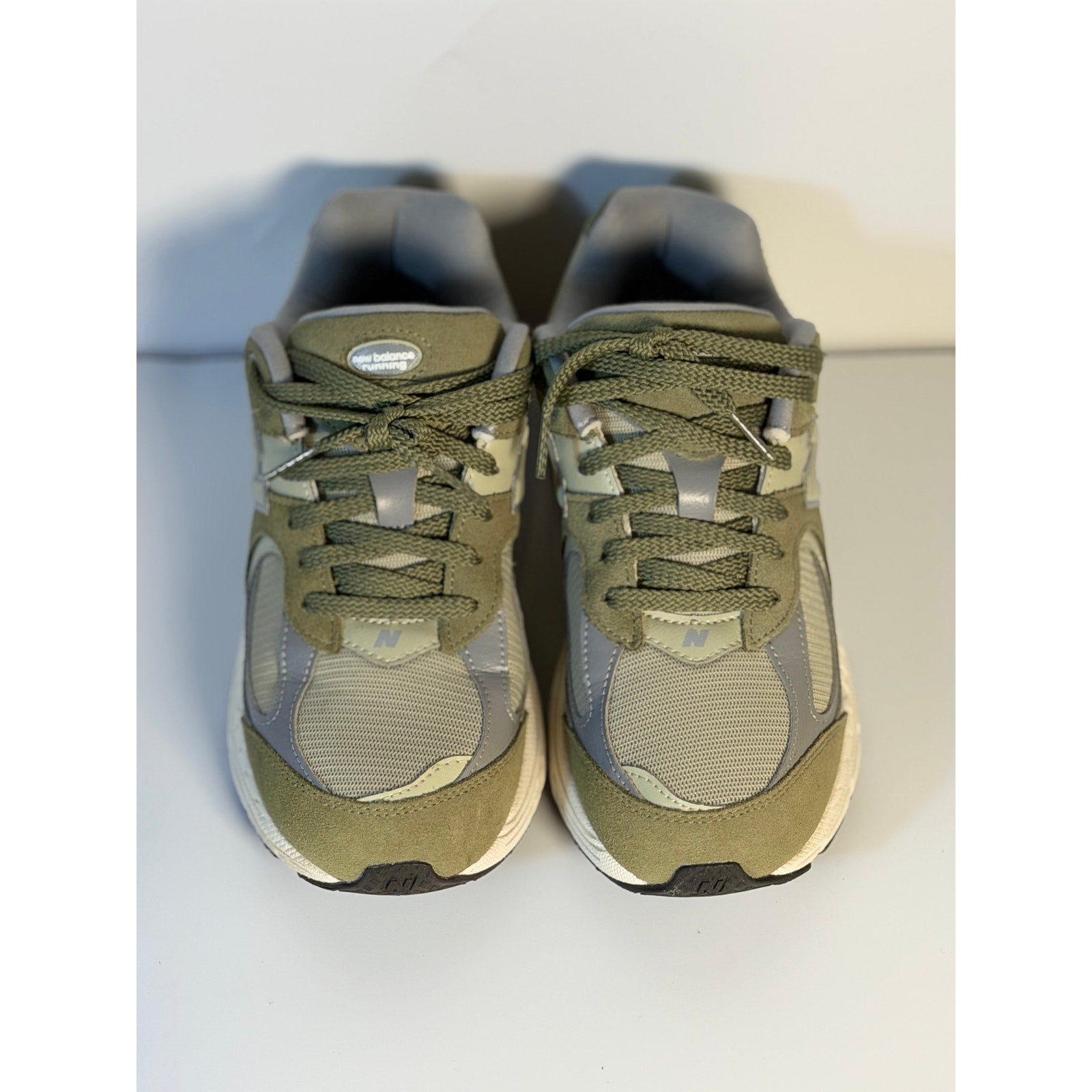 New Balance 2002R Running Sneakers – Olive/Gray – Youth 5.5 – Pre-Owned