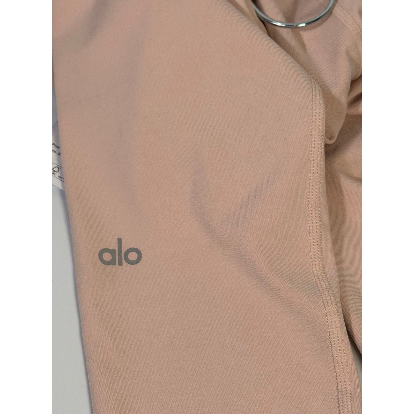 Alo Yoga 7/8 High Waist Airbrush Leggings Pink Quartz Women's Small NWT