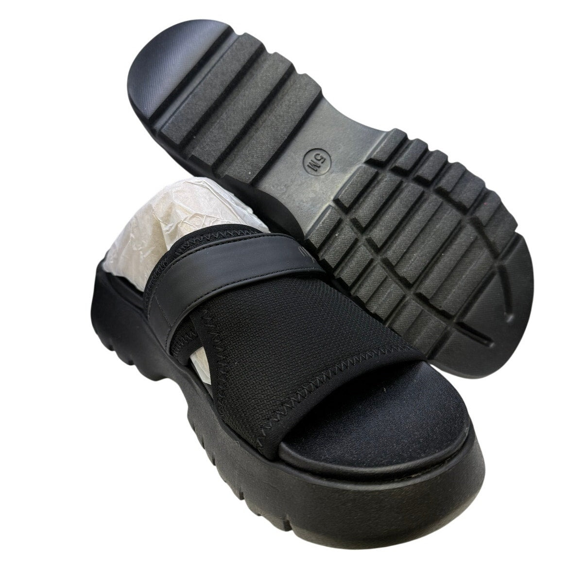 ryka Sandal J3090M1001 US 5M Brilliant Black Activ Foam NIB