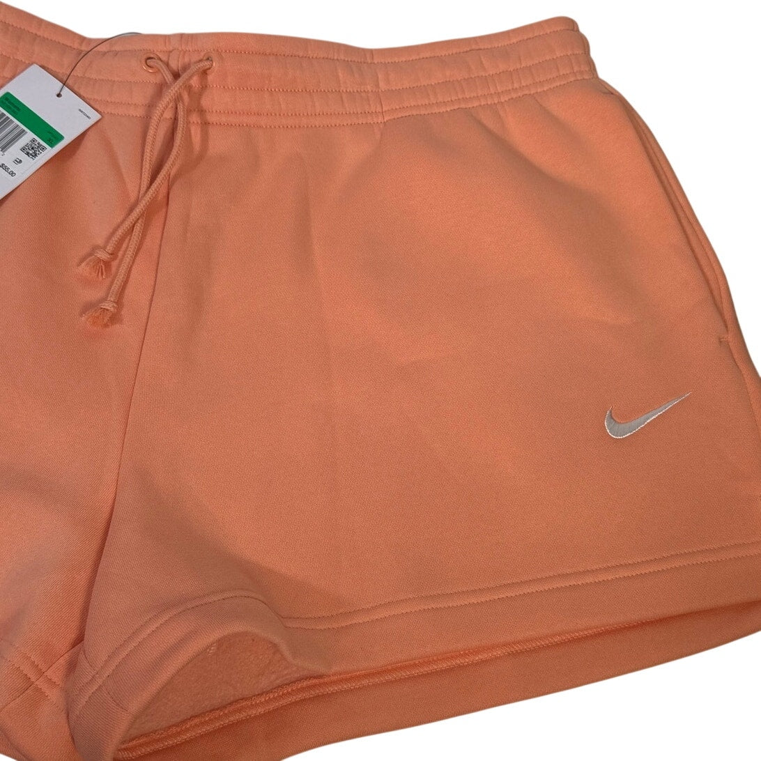 Nike Women’s Fleece Drawstring Shorts Peach Orange Size XL