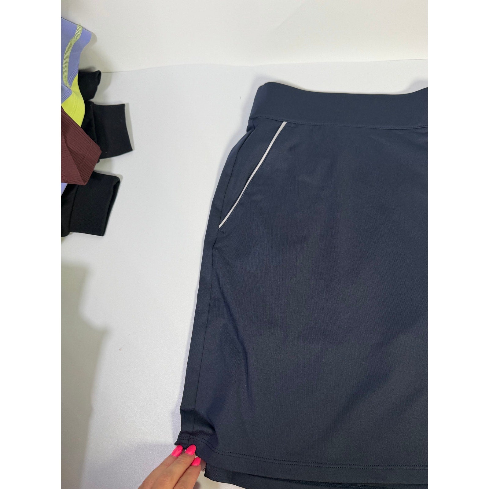 Dunning Women's Navy Golf Skort Built-In Shorts Athletic Skirt Size L