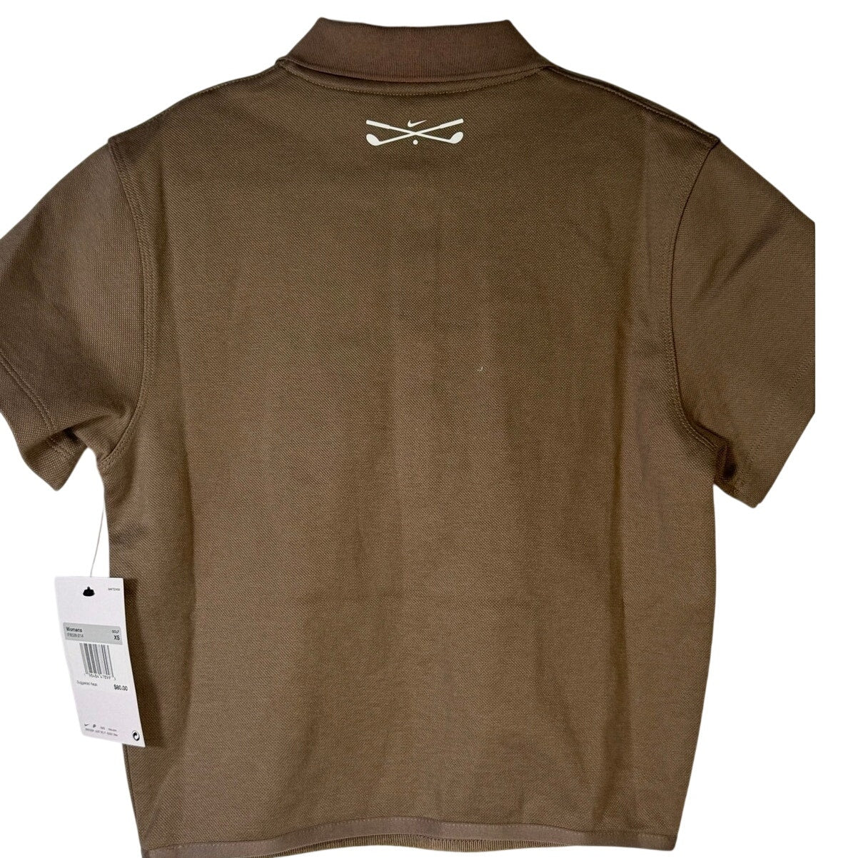 Nike Women’s Short-Sleeve Golf Polo Mink Brown Size XS