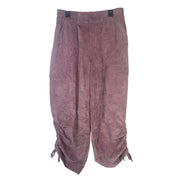 Jordan Chicago women's corduroy cargo pants in size small, featuring multiple pockets and a relaxed fit.
