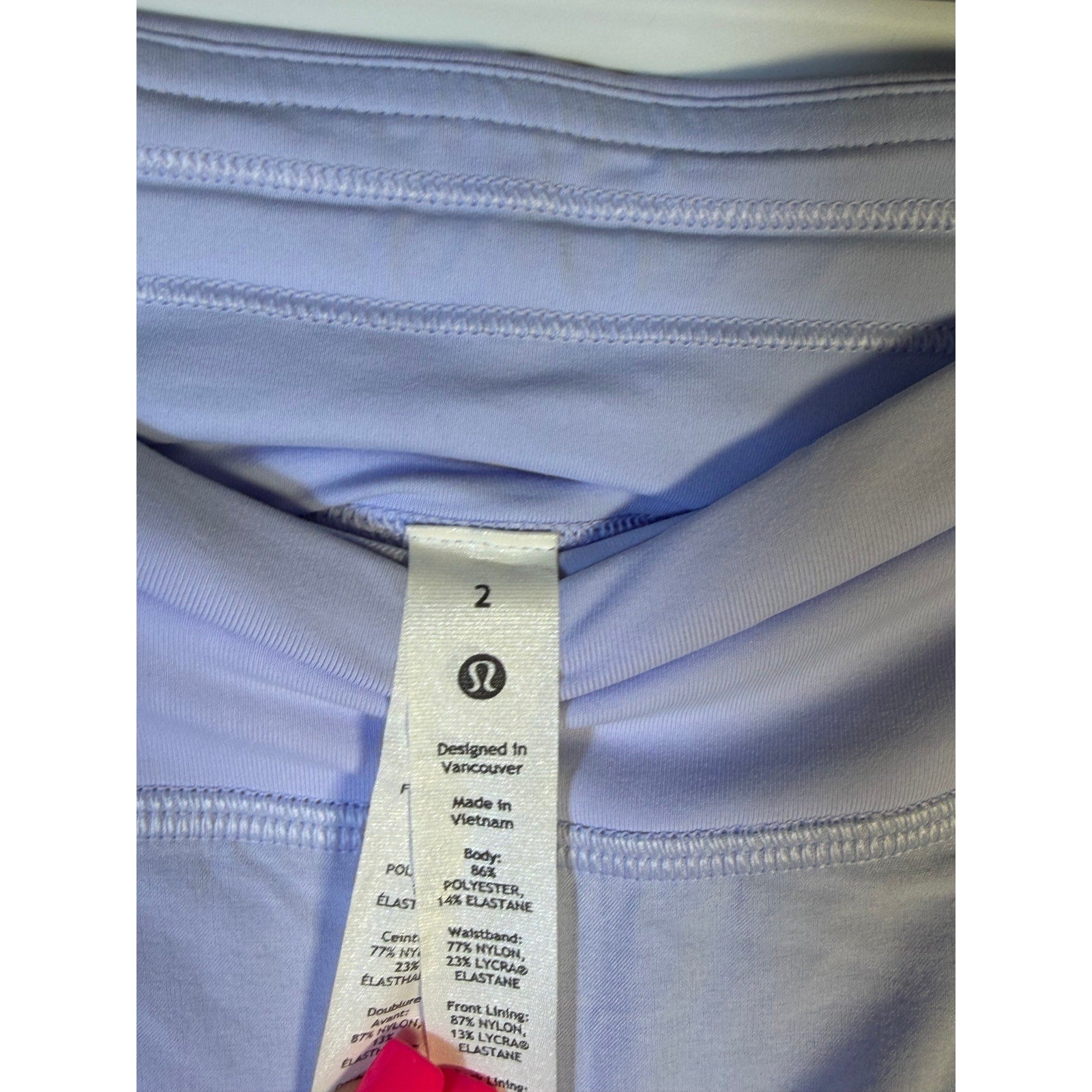 Lululemon Women's Light Blue Tennis Skort Size 2 Athletic Activewear Skirt