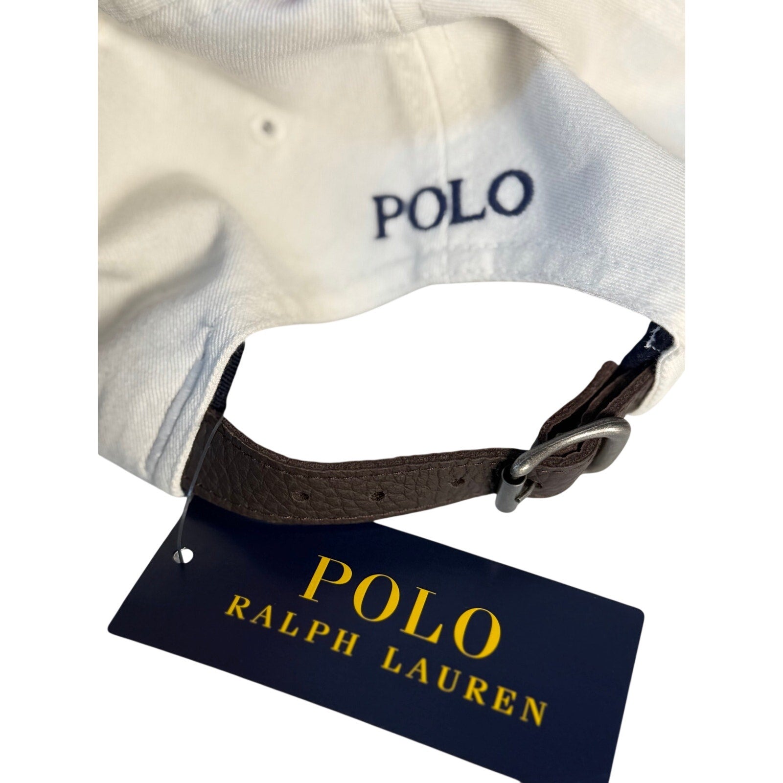 Polo Ralph Lauren 20th Anniversary Big Pony Baseball Cap Hat White Adjustable NWT