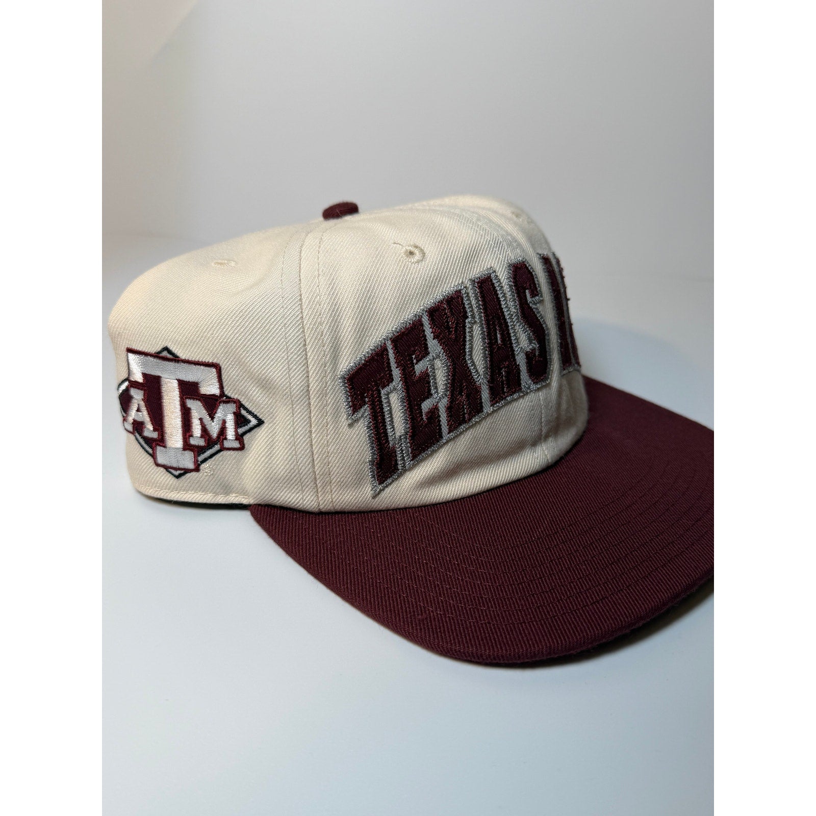 '47 Brand Texas A&M Aggies Snapback Hat | Cream Maroon Adjustable