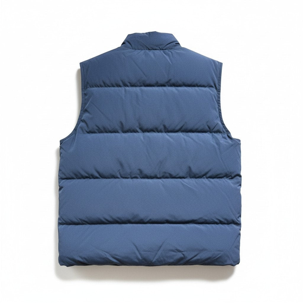 The Normal Brand Men’s Blue Insulated Puffer Vest Snap Front New M