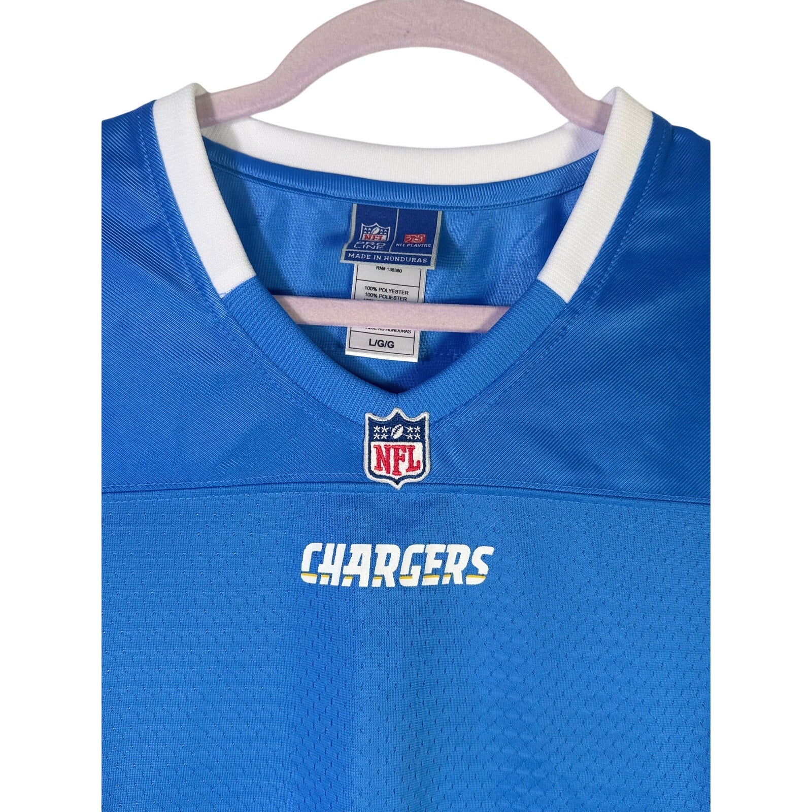 NFL Players Women’s Los Angeles Chargers Football Jersey Blue Size L NWT