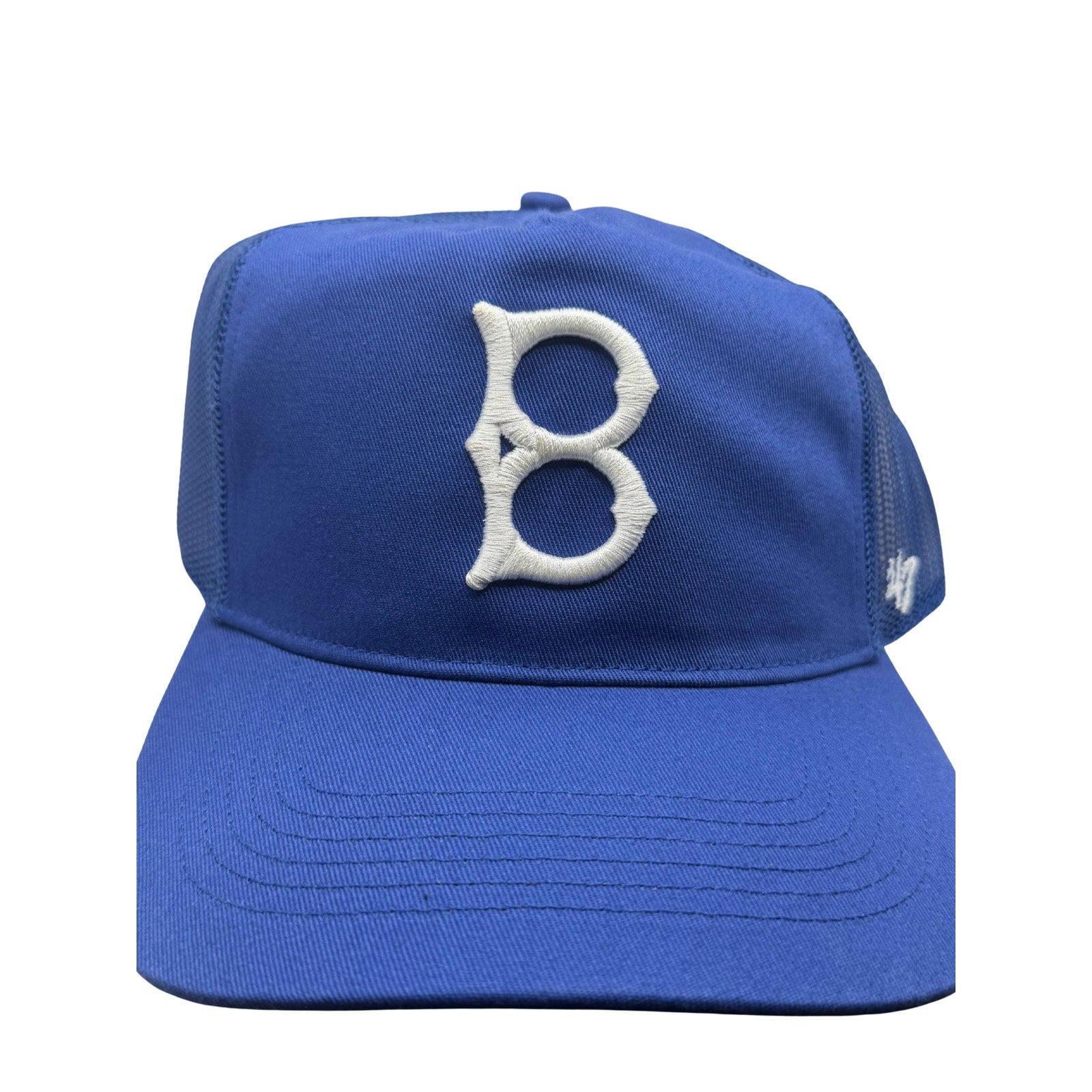 ’47 Brand Brooklyn Dodgers Trucker Hat Blue Mesh Snapback MLB Baseball Cap