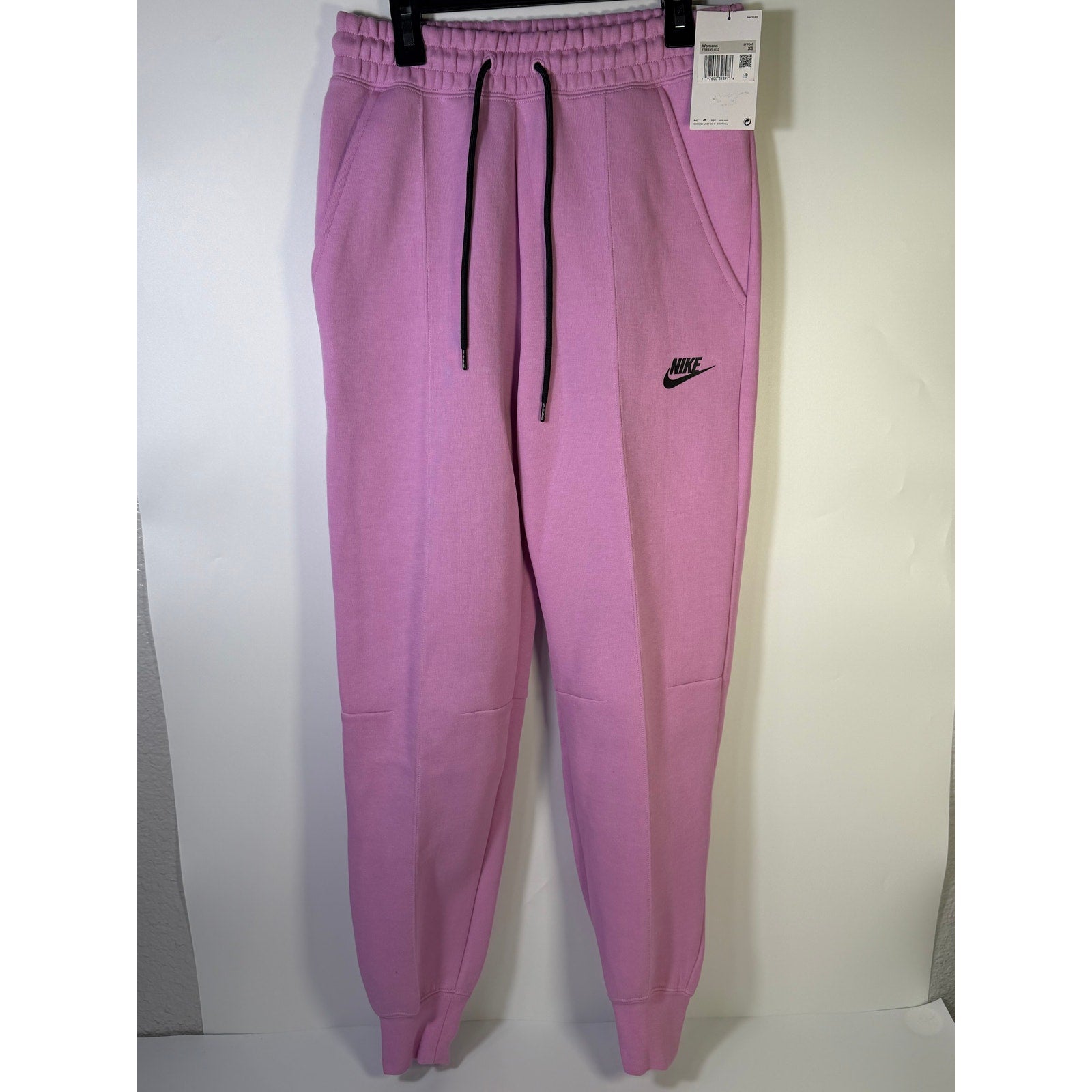 Nike Sportswear Phoenix Fleece Jogger Sweatpants Women's XS Pink Mid Rise NWT