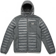 NWT Merrell Men’s Black Quilted Hooded Jacket Lightweight Polyester M