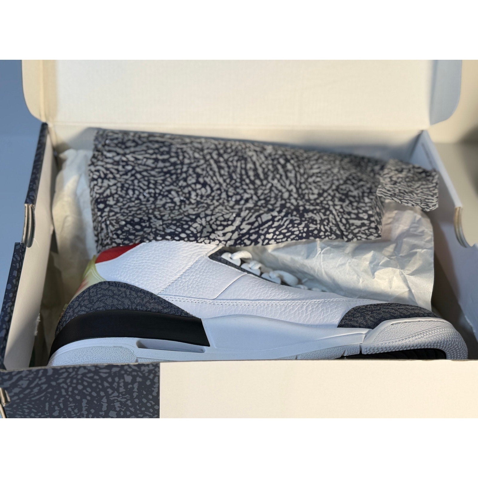 Air Jordan 3 Retro White Cement Reimagined Men's US 11 Sneakers