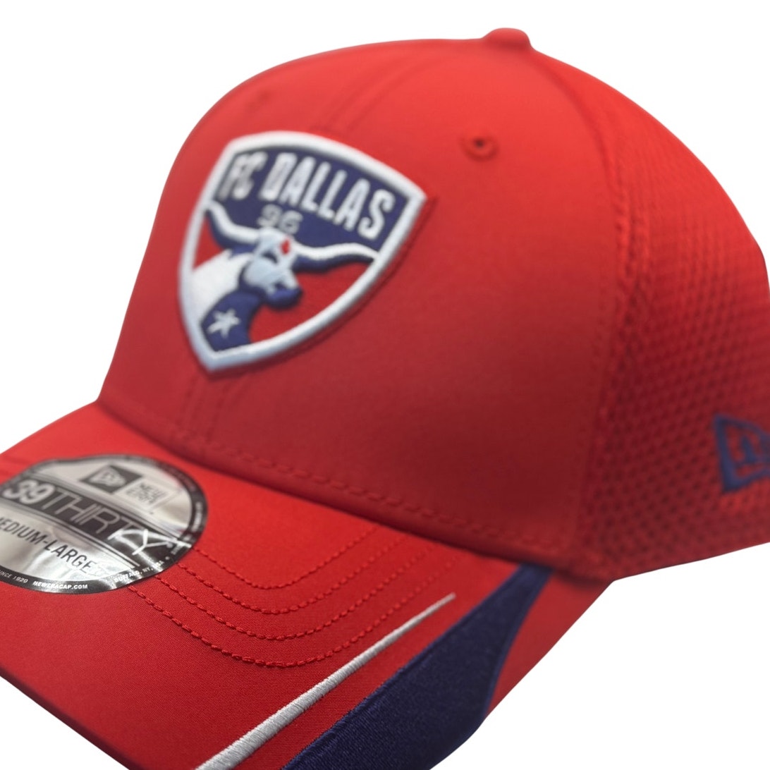 New Era FC Dallas 39THIRTY Stretch Fit Hat Red Medium-Large MLS