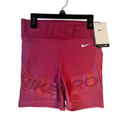 Nike Pro High Rise 5" Training Shorts Women's Large Firm Support Berry NWT