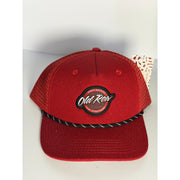 Old Row Red Rope Trucker Snapback Hat Adjustable Cap NWT One Size Adult