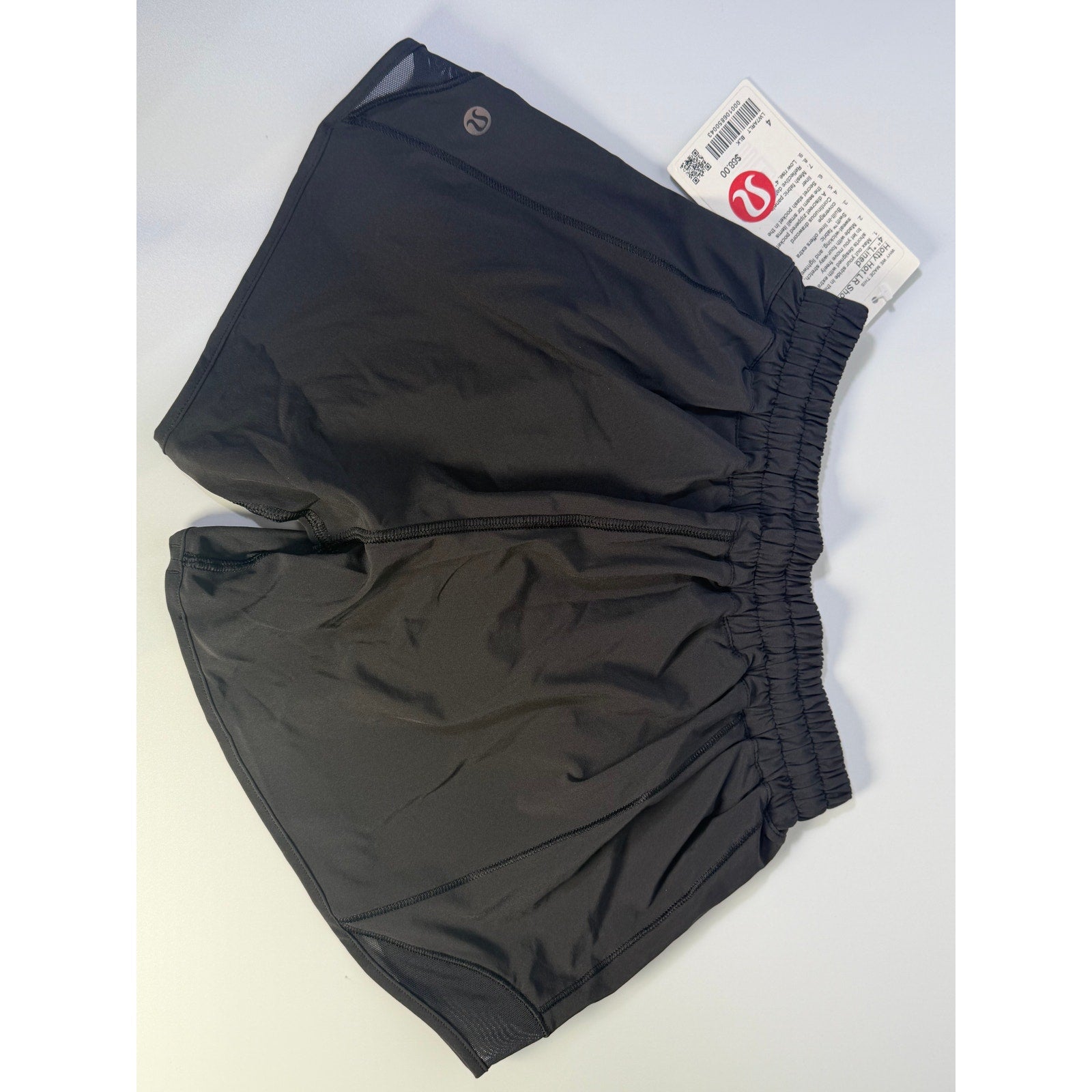 Lululemon Hotty Hot Low Rise Lined Shorts 4" Black Women's Size 4 NWT