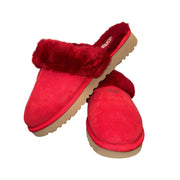 UGG Samba Red Slipper Women’s 9 NWOT | Cozy Shearling Indoor Outdoor Mule