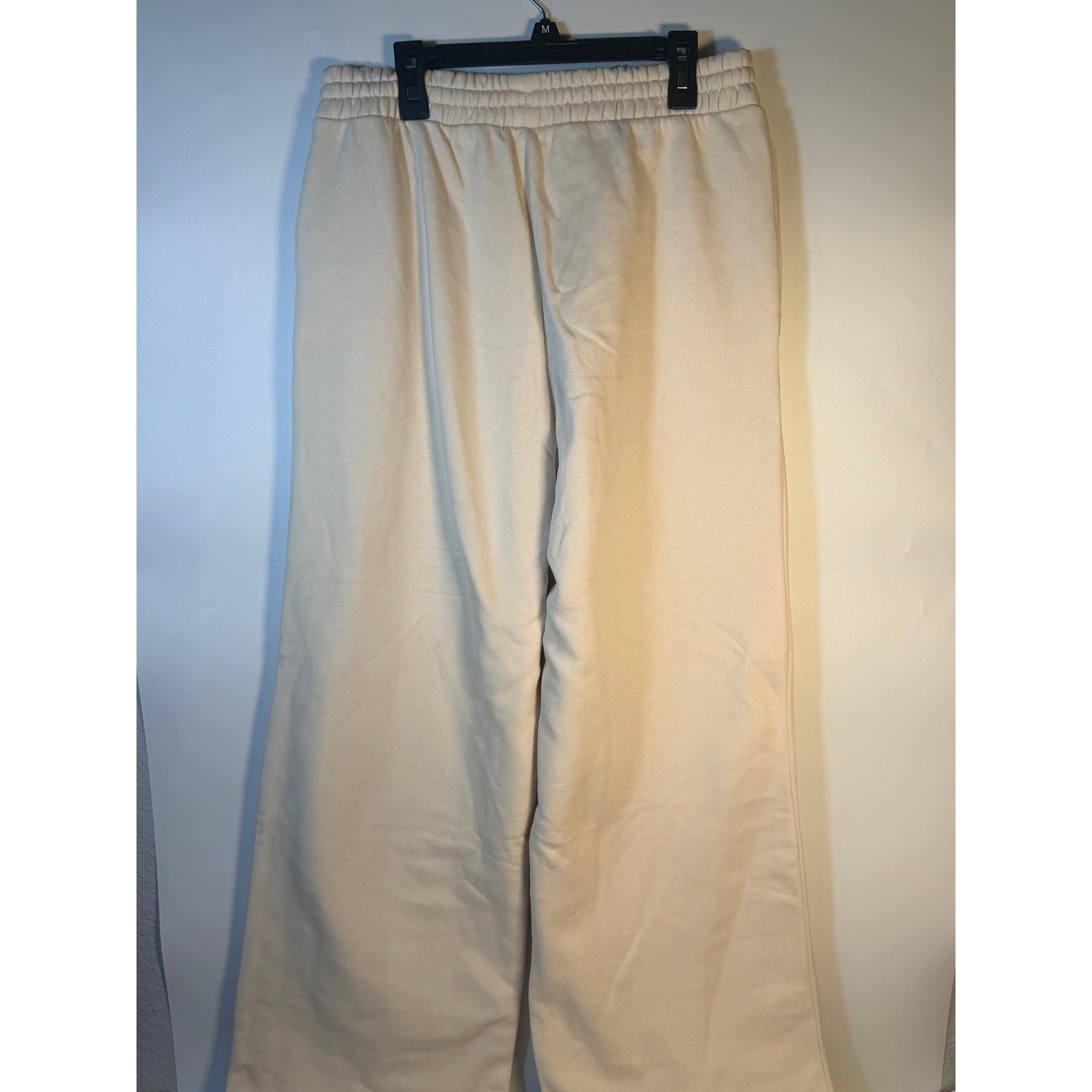 Adidas Originals Cherry FL Pant Women's Medium Wonder White Wide Leg Sweatpants