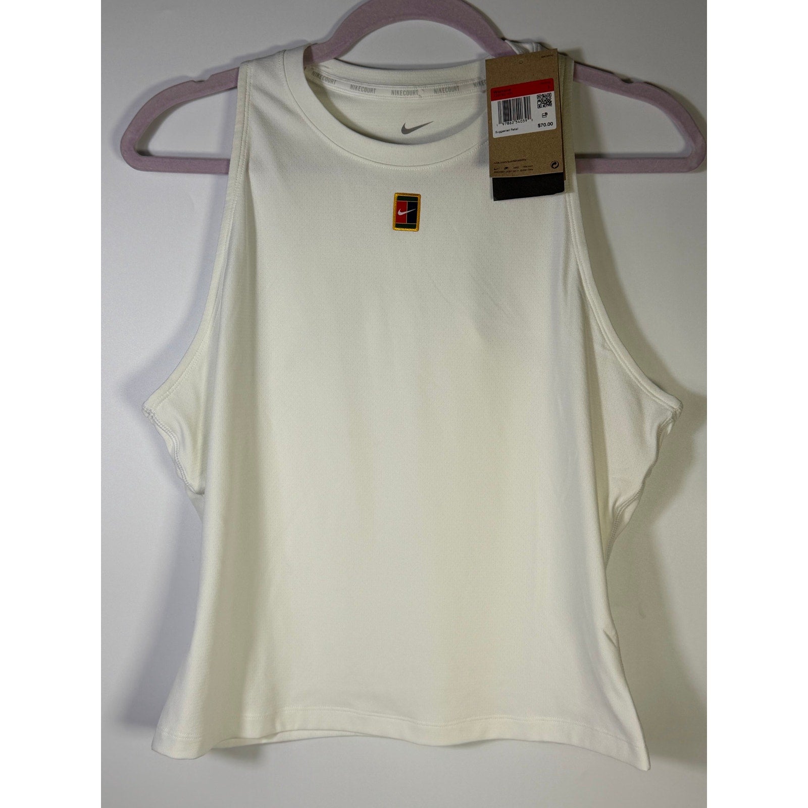NikeCourt Women's Dri-FIT Tennis Tank Top White Size L