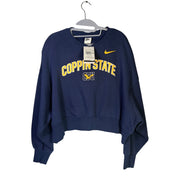 Nike Women’s Coppin State Eagles navy fleece crewneck sweatshirt with Phoenix design, size small, comfortable and stylish.