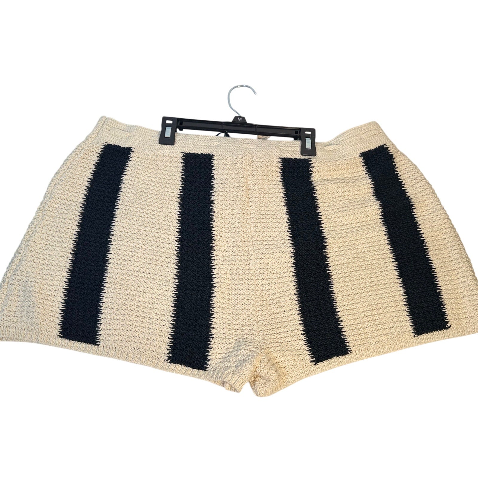 Polo Ralph Lauren Cotton Linen Stripe Knit Shorts Cream Navy Men's XL NWT